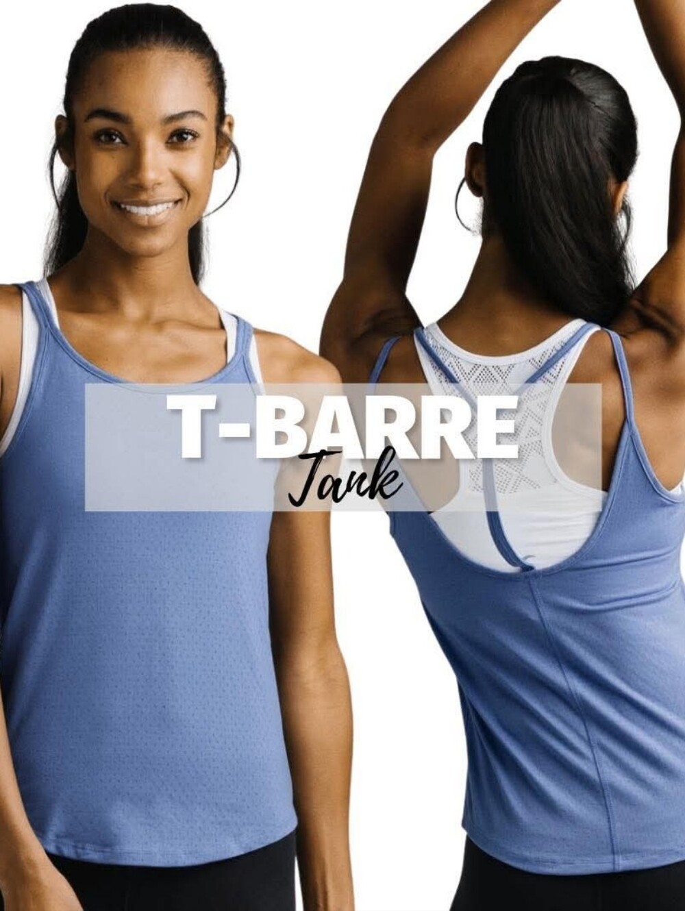 Zyia T-Barre Tank - Blue Women's Active Tank